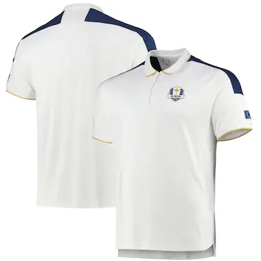 The 2020 Ryder Cup European Fanwear Iconic Zip Polo - White