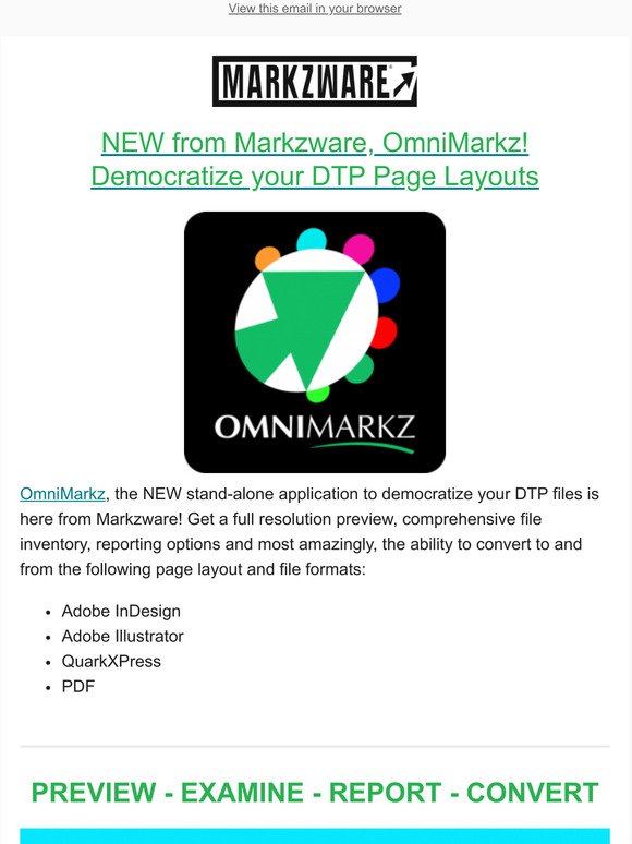  Democratize Your DTP Page Layouts via Markzware OmniMarkz!