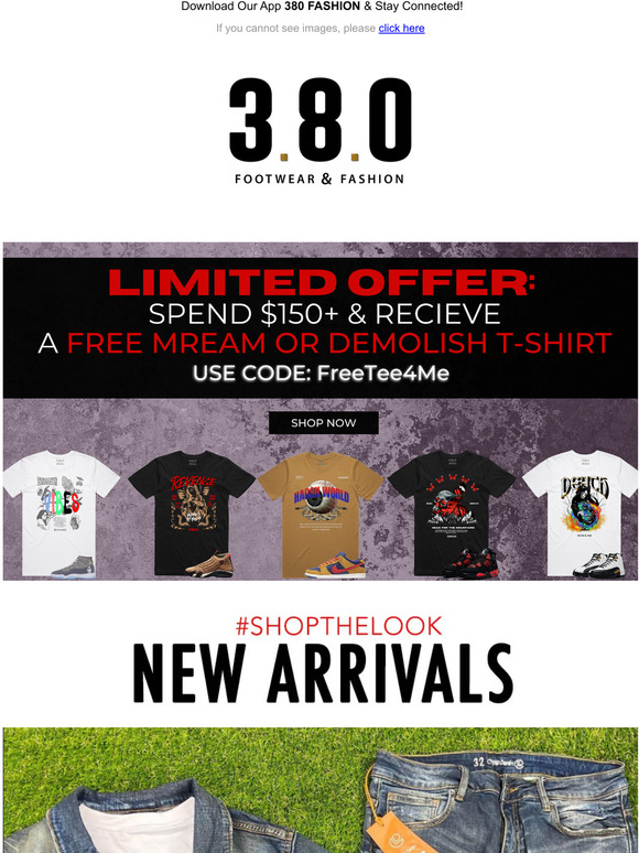 FRESH DRIP ALERT Orders of $150+ Get A Free Mream Or Demolish Tee   LIMITED TIME ONLY