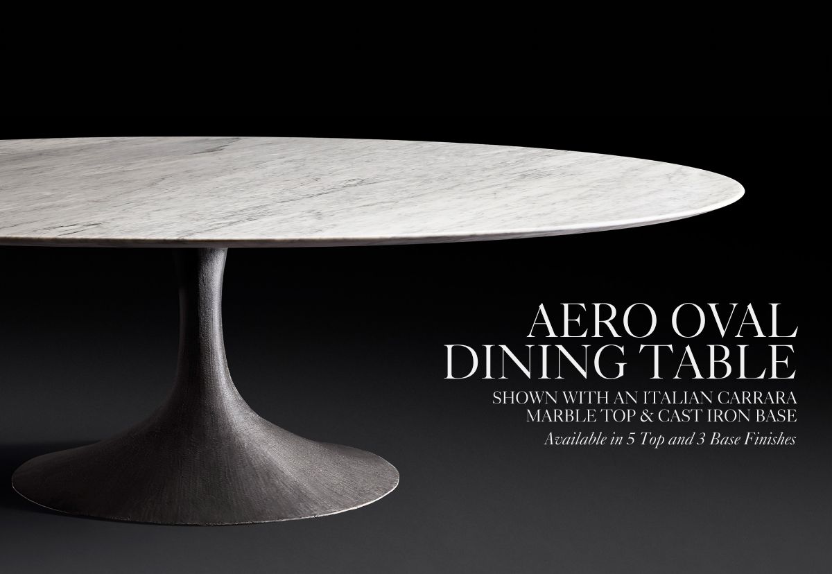 Restoration Hardware The Aero Dining Table Collection. An Iconic