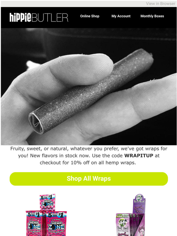  New Hemp Wrap Flavors!