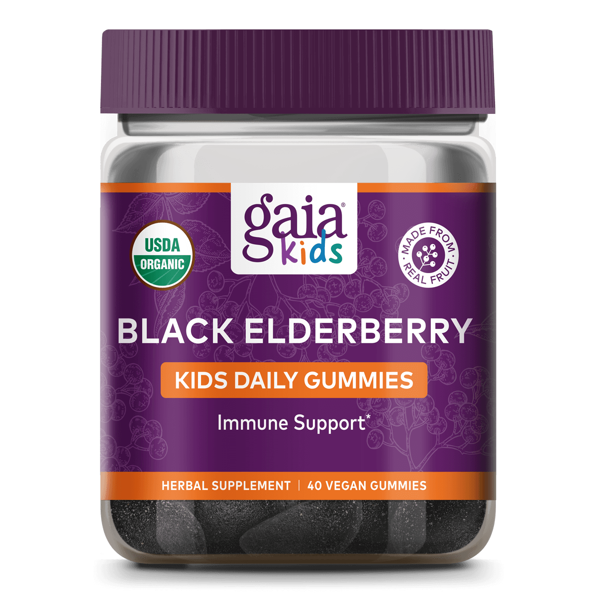 GaiaKids® Black Elderberry Kids Daily Gummies