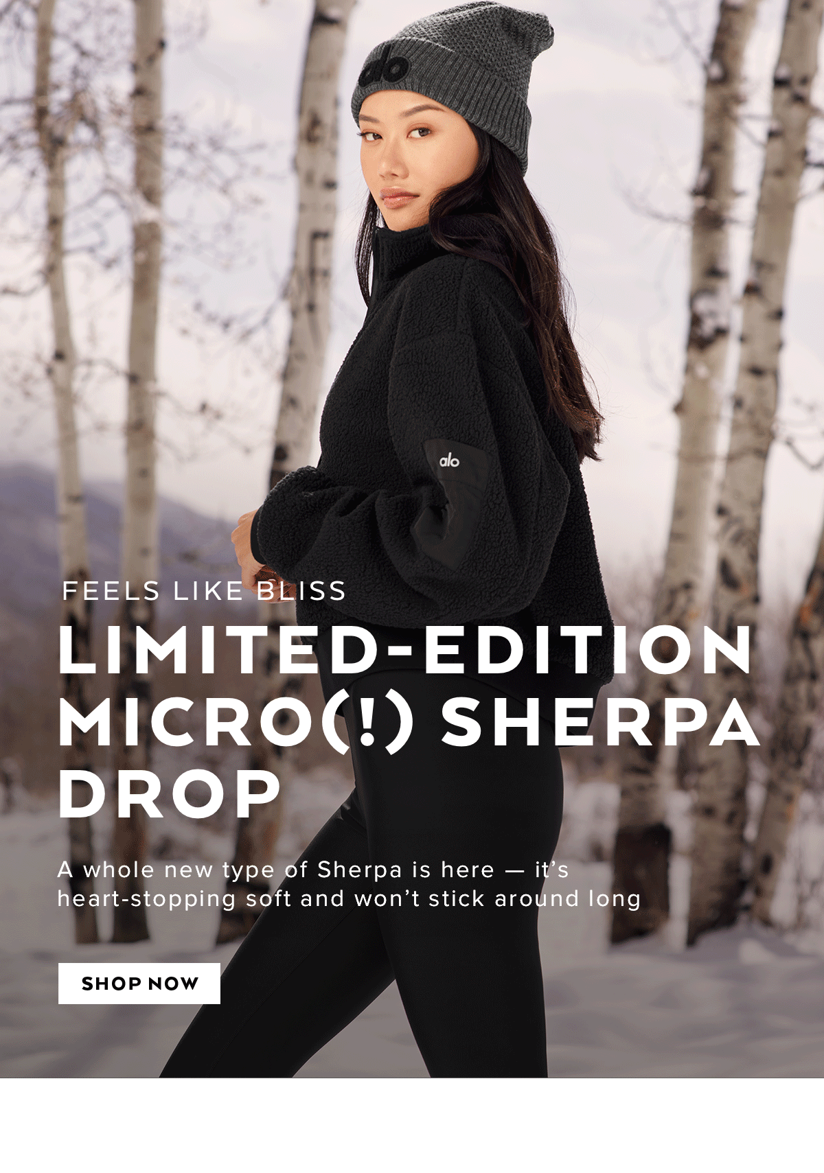 Alo Yoga NEW MICRO SHERPA JUST DROPPED Milled