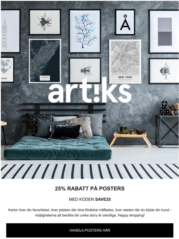 25% rabatt p posters med koden SAVE25