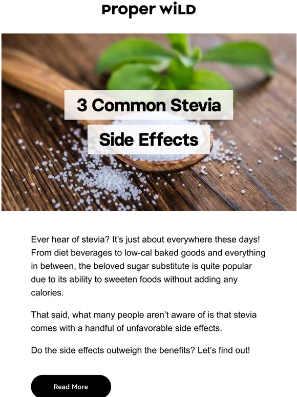 Proper Wild Surprising Stevia Side Effects Milled