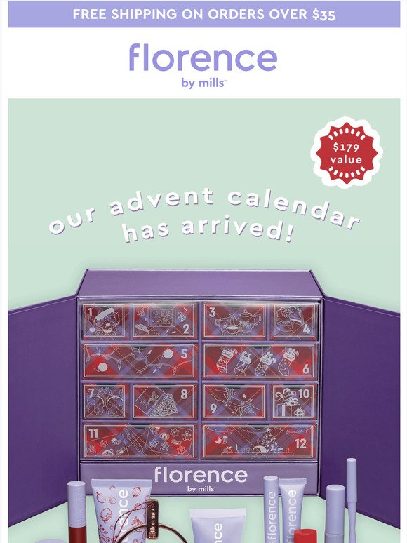 Florence By Mills the Beauty Advent Calendar for 2021 is here Milled