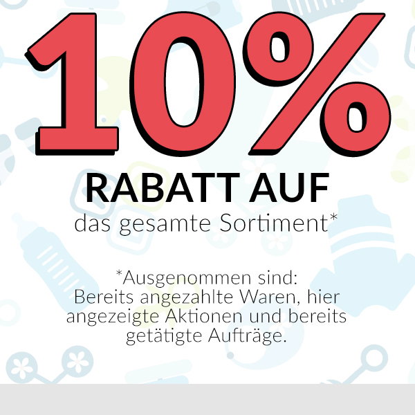10% Rabatt auf alles