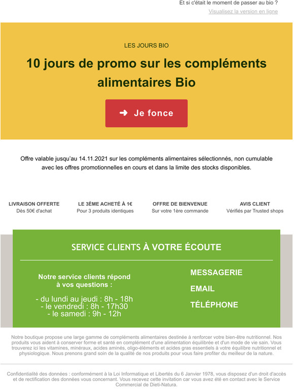 Les Jours Bio  Promo sur une slection de produits