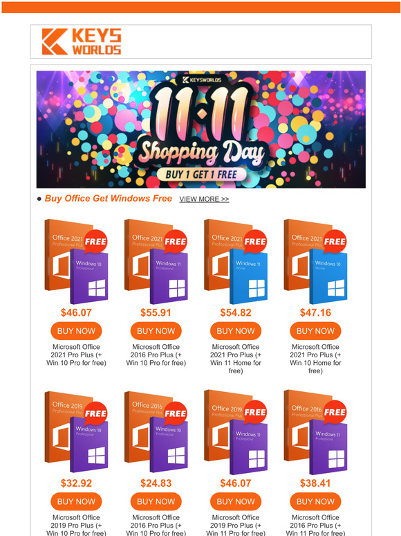 Buy Microsoft Office 365 Professional Plus Account and Win 11 Home key  Bundle - Keysworlds