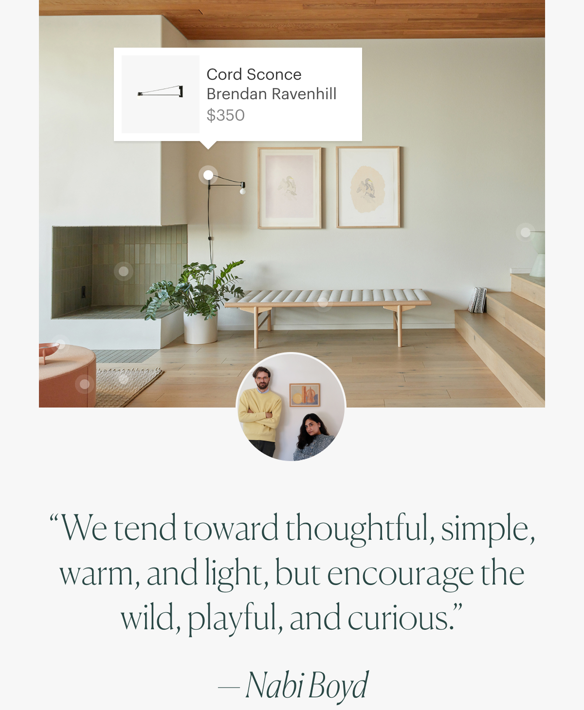 Explore Nabi Boyd's soothing living space