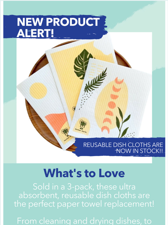 Introducing: Reusable Dish Cloths!