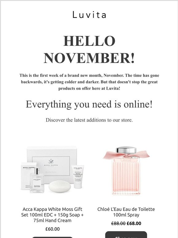 Luvita: Hello November! 