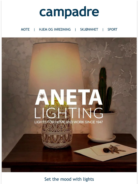 Aneta Lighting | Key pieces for him