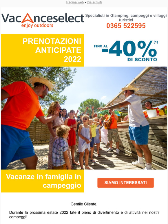 La tua vacanza in famiglia 