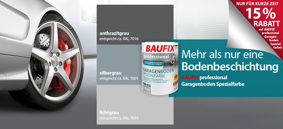 Baufix-online.com: Mehr als nur eine Bodenbeschichtung - BAUFIX  professional Garagenboden Spezialfarbe! | Milled | Versiegelung & Fleckenentferner