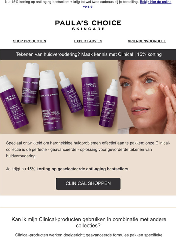 Paula's Choice Buitengewone resultaten met Clinical Milled