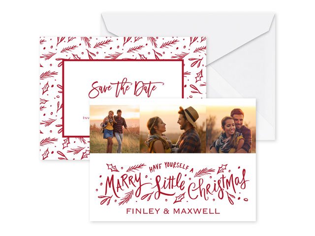 Marry Little Christmas - Holiday Card Save the Date