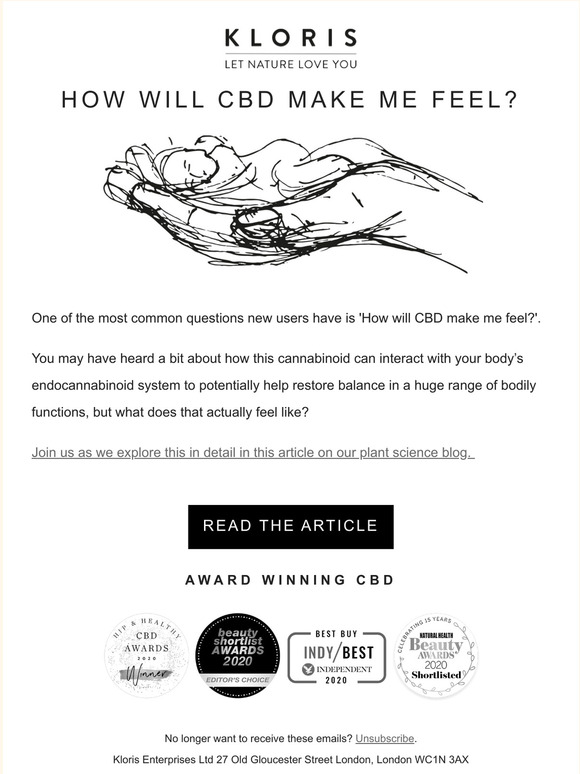 How will CBD make me feel?