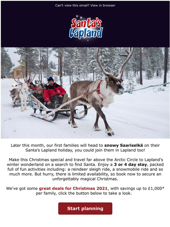 Santa's Lapland Only 20 days to go until our first 2021 holidays to