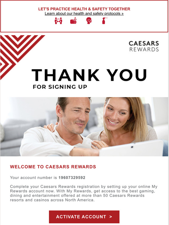 Caesars Rewards Email Newsletters: Shop Sales, Discounts, and