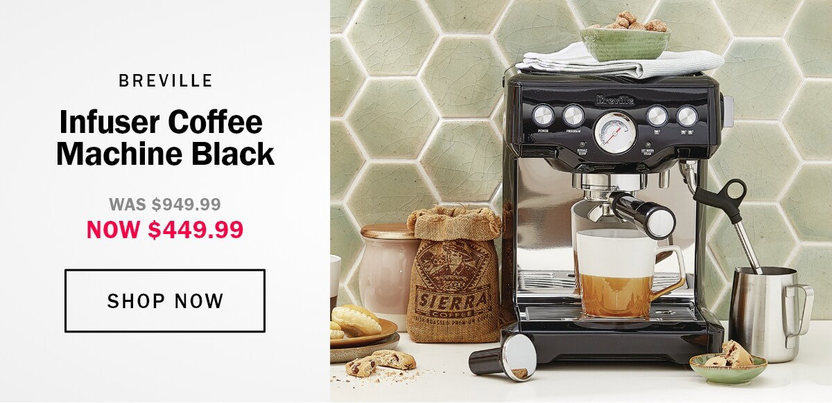 Infuser coffee machine black