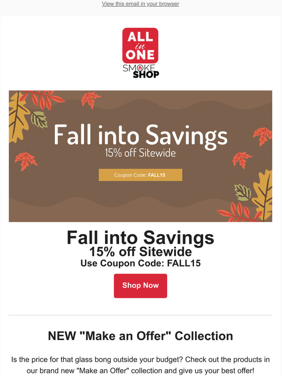 Fall into Savings!