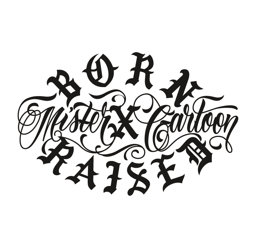 新品レア born x raised Mr.cartoon チカーノ tシャツ トップス T