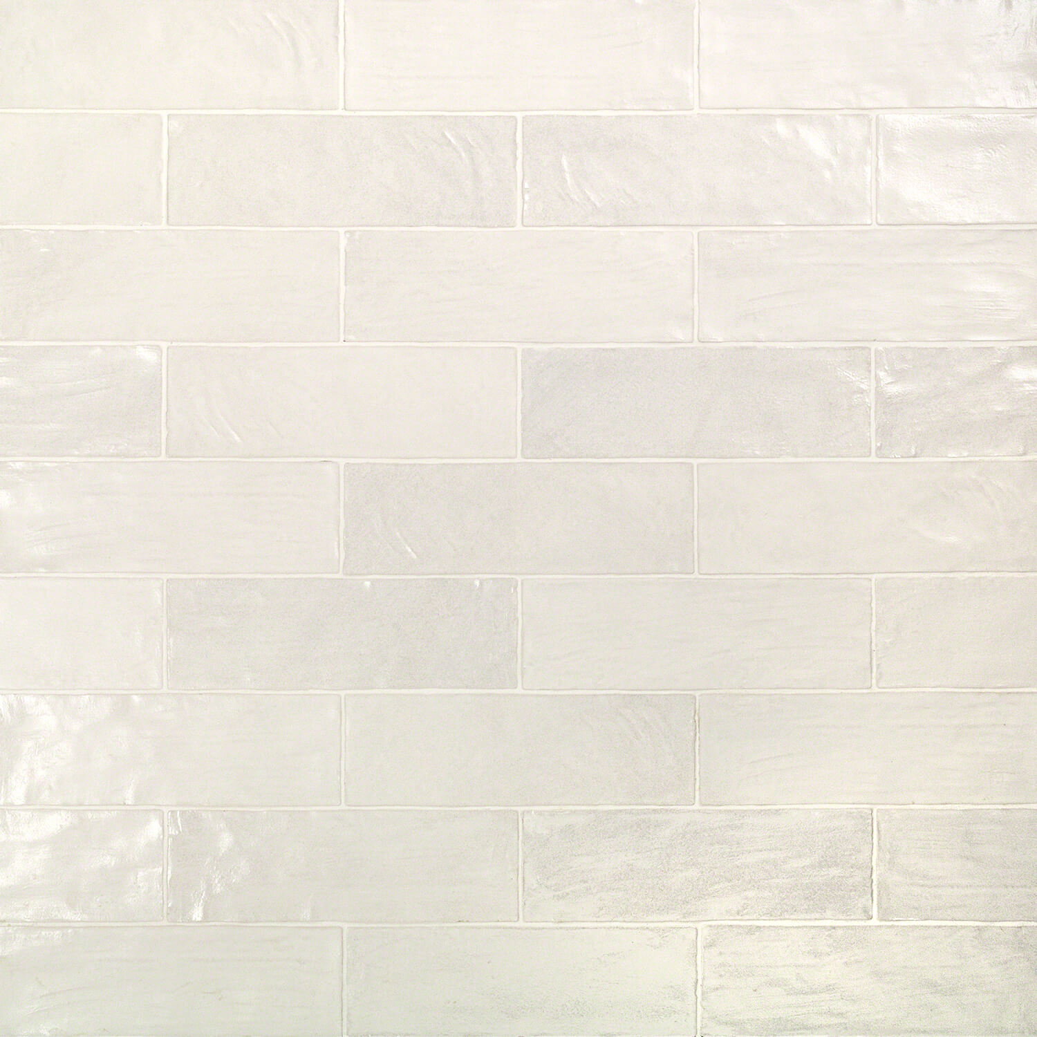 Montauk Gin 2x8 White Ceramic Wall Tile with Satin Finish