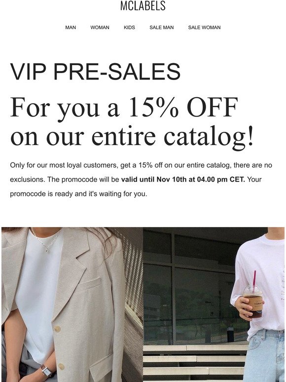 VIP Pre-Sales ARE OPEN to our most loyal clients!