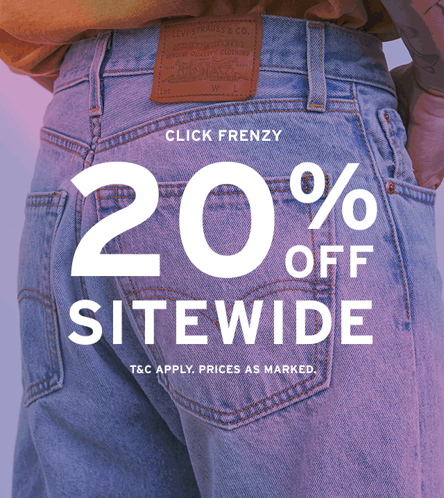 levi's 20 off