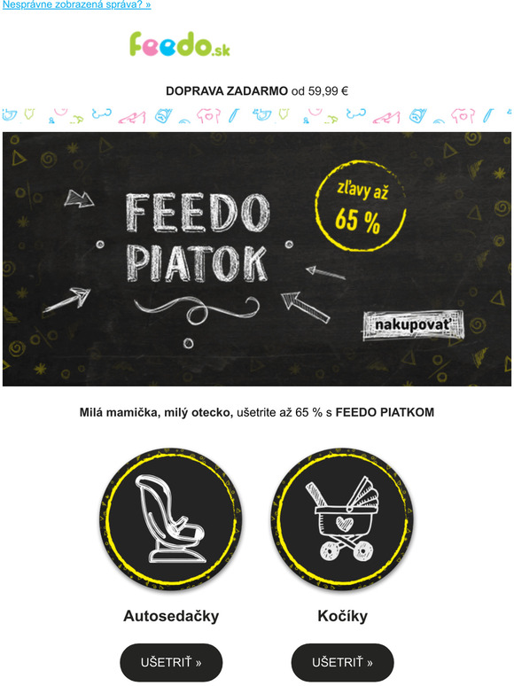 FEEDO PIATOK so zavou a 65 %