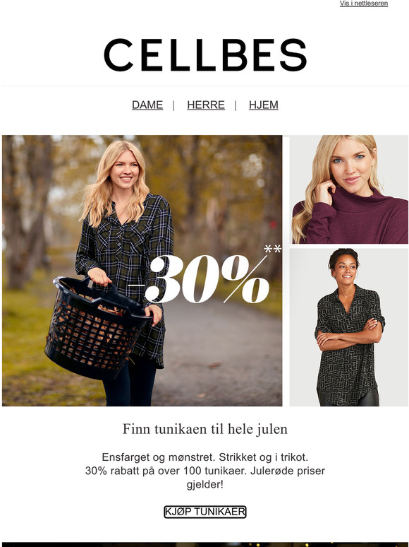 20 % rabatt pa Cellbes eget varemerke & hjem