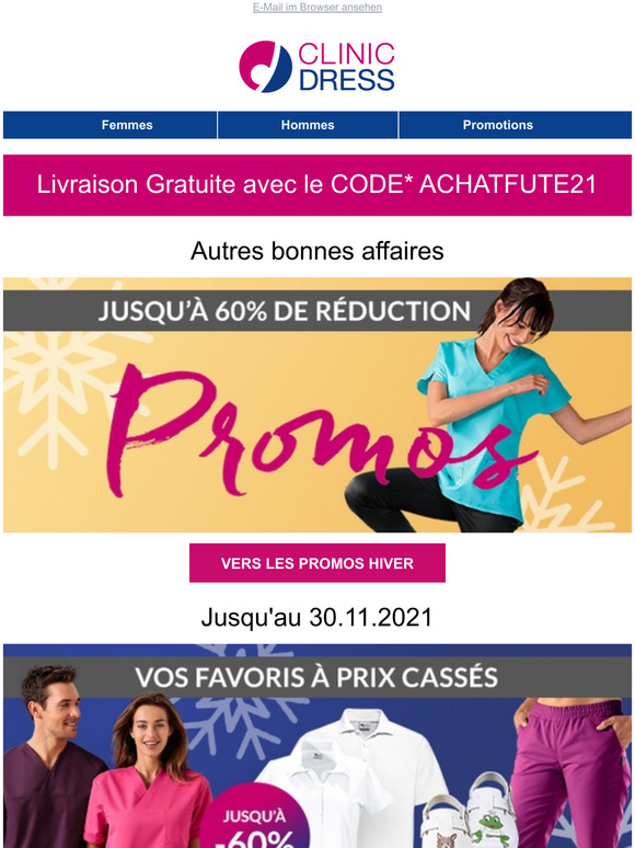 Plus quaujourdhui : Livraison Gratuite + PROMOS HIVER