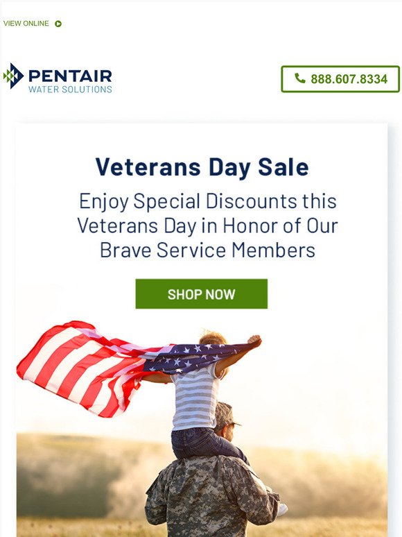 Veterans Day Sale Starts Now!