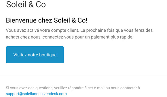 Confirmation du compte client