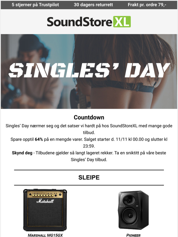 Vi teller ned til Singles Day 