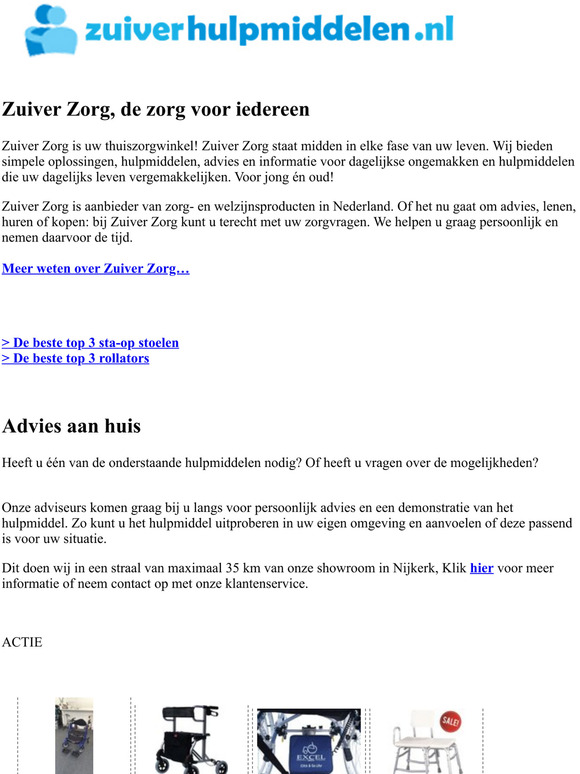 Sta Op stoelen| Rollator | Rolstoel | Scootmobiel