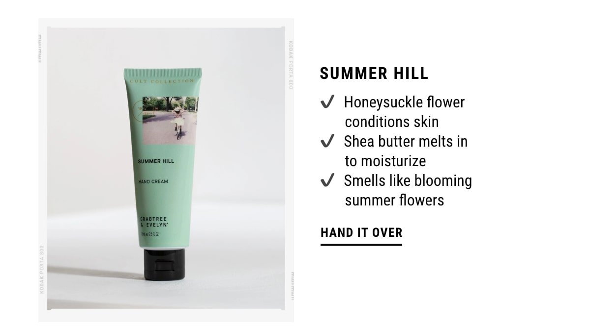 Summer Hill Hand Cream - Hand it over