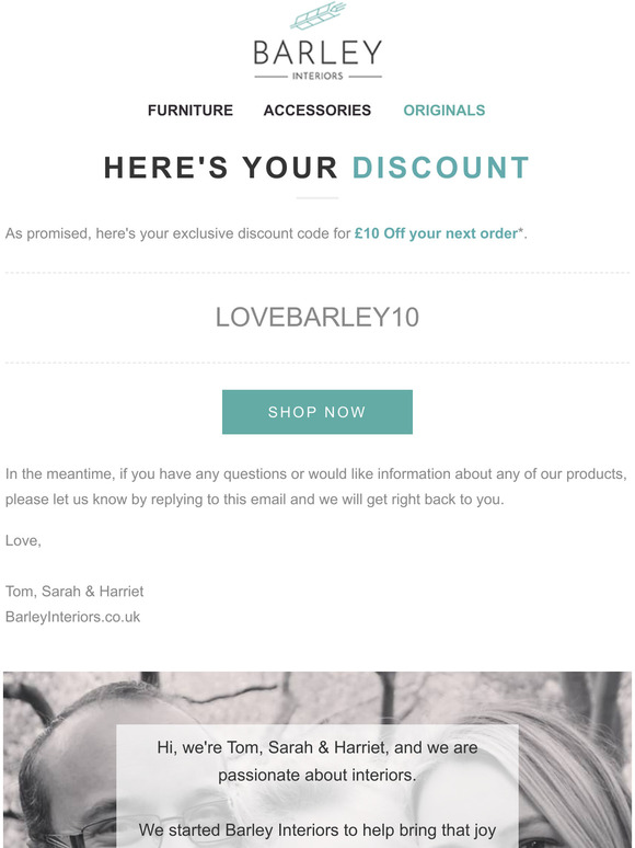  Here's your 10 Voucher