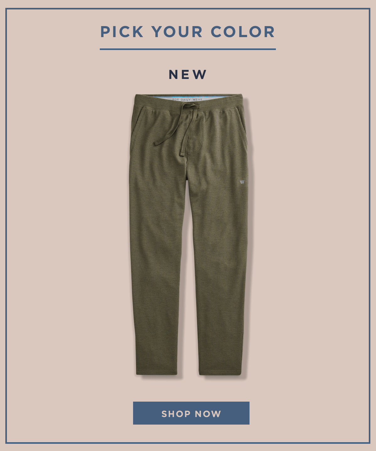 Mack Weldon WARMKNIT PJ Pants are ready to ship. Milled