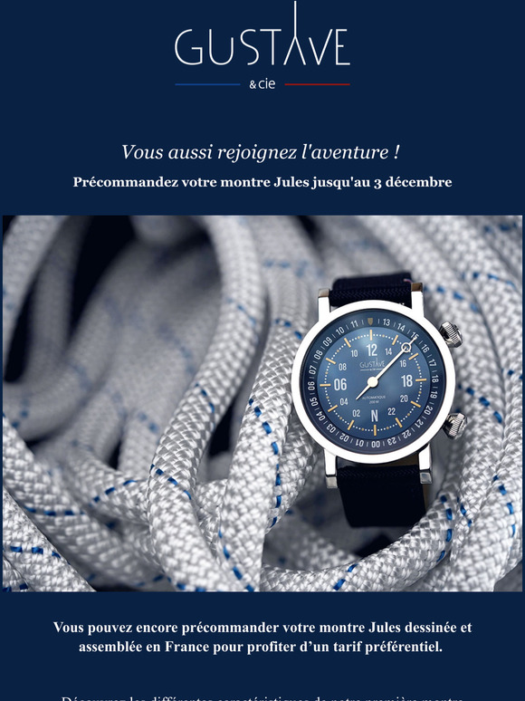 Montre automatique Jules disponible en prcommande !