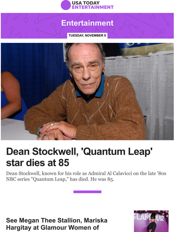 USA TODAY Entertainment Dean Stockwell, 'Quantum Leap' star dies at(01)