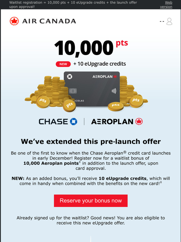 Chase Launches Air Canada Aeroplan As New Co Brand Transfer Partner