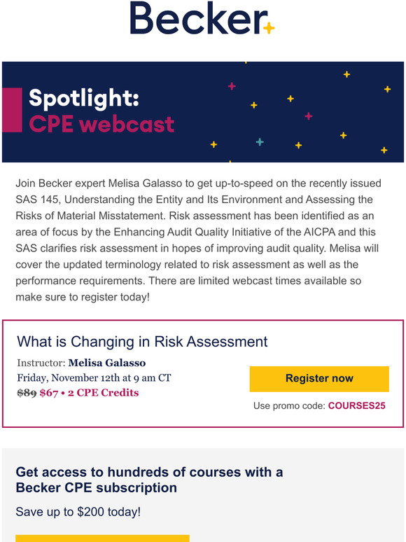Cpe Risk Becker: CPE Spotlight: What is Changing in Risk Assessment | Milled