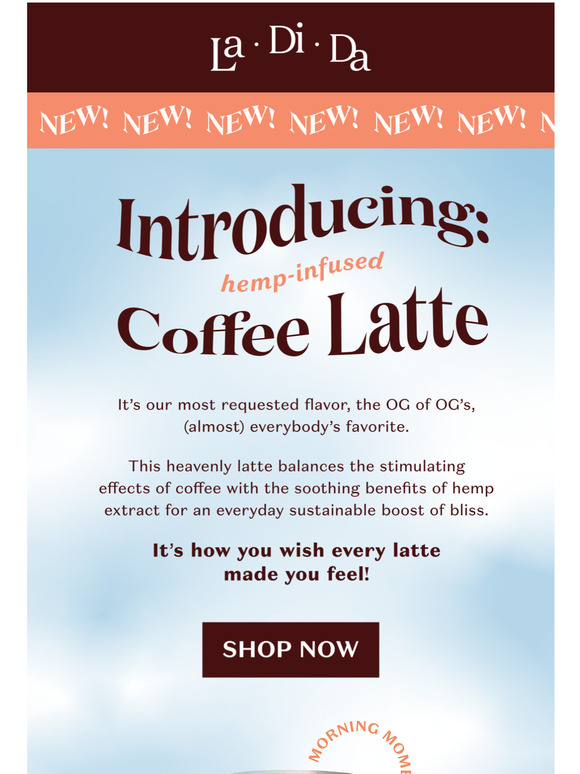 NEW FLAVOR DROPCOFFEE LATTE