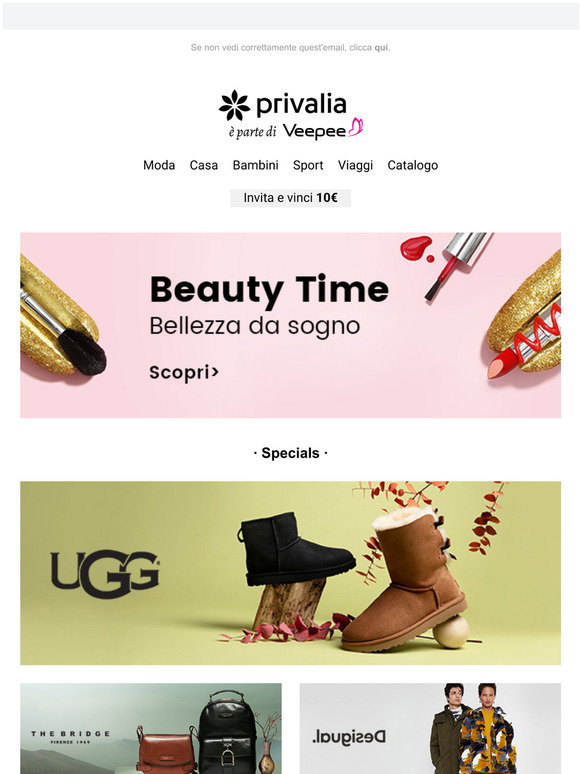 Privalia: Ugg, The Bridge, Desigual, United Colors of Benetton, Colmar e  tanto altro su Privalia | Milled