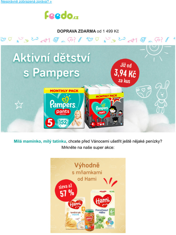 SLEVA na Hami a Pampers