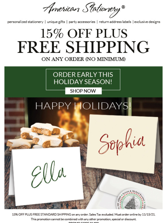 American Stationery ARE YOU READY TO SHOP? Milled