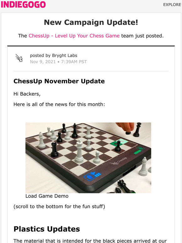 ChessUp: Chess Smart Board for All Ages – Bryght Labs