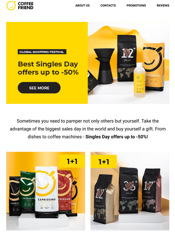 Best Singles Day offers up to -50%